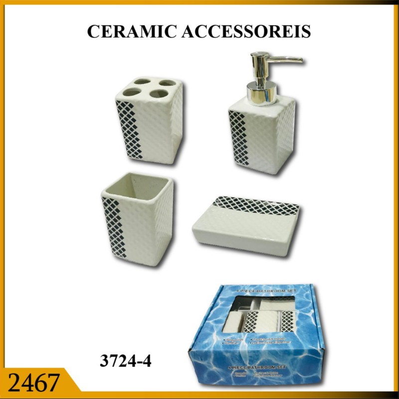 ACCESSORIES SET 4PC CERAMIC (2467)